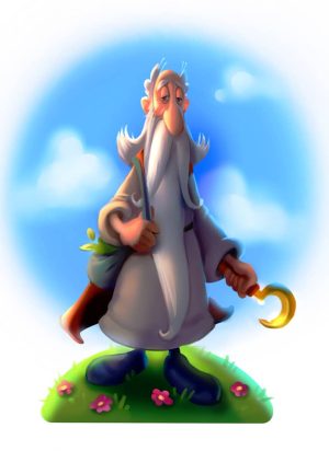 Panoramix the Druid from the saga of Asterix the Gaul