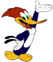 Woody Woodpecker - image from the cartoon created by Walter Lantz