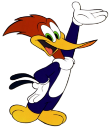 Woody Woodpecker, picchiatello - immagine dal cartone animato creato da Walter Lantz