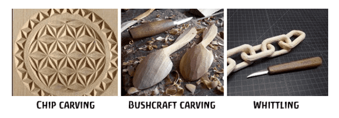 How to choose a whittling knife - differences between 3 different types of whittling