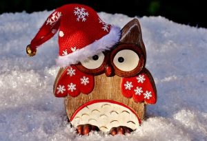 decorazioni di natale progettiamole insieme gufo in legno con cappello