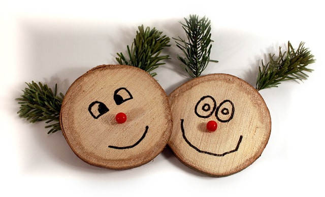 decorazioni di natale progettiamole insieme faccine di renna in legno