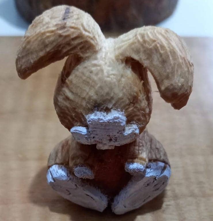 Easter Tutorial: the rabbit hole! Let's start by colouring the snout with opaque white first