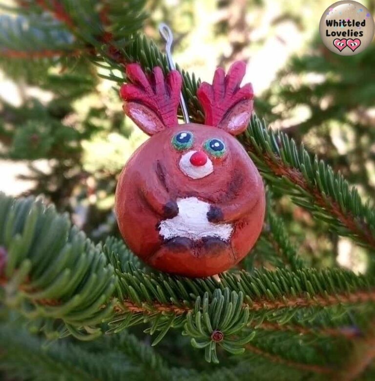come creare delle simpatiche palline di natale - renna piccola finita