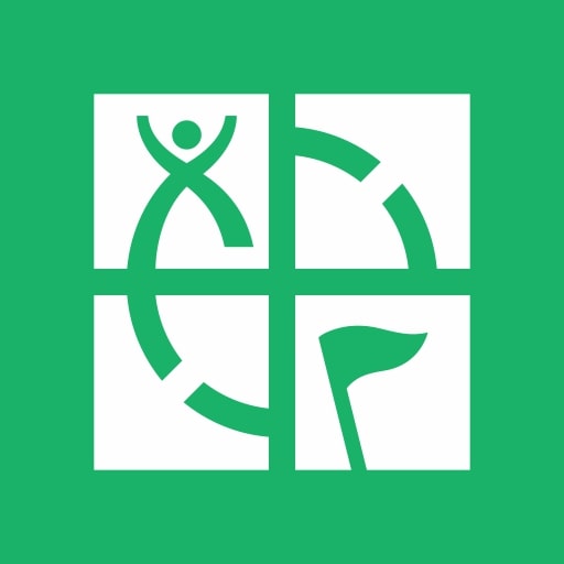 Featured photo Geocaching and Woodcarving article. official logo geochaching green and white