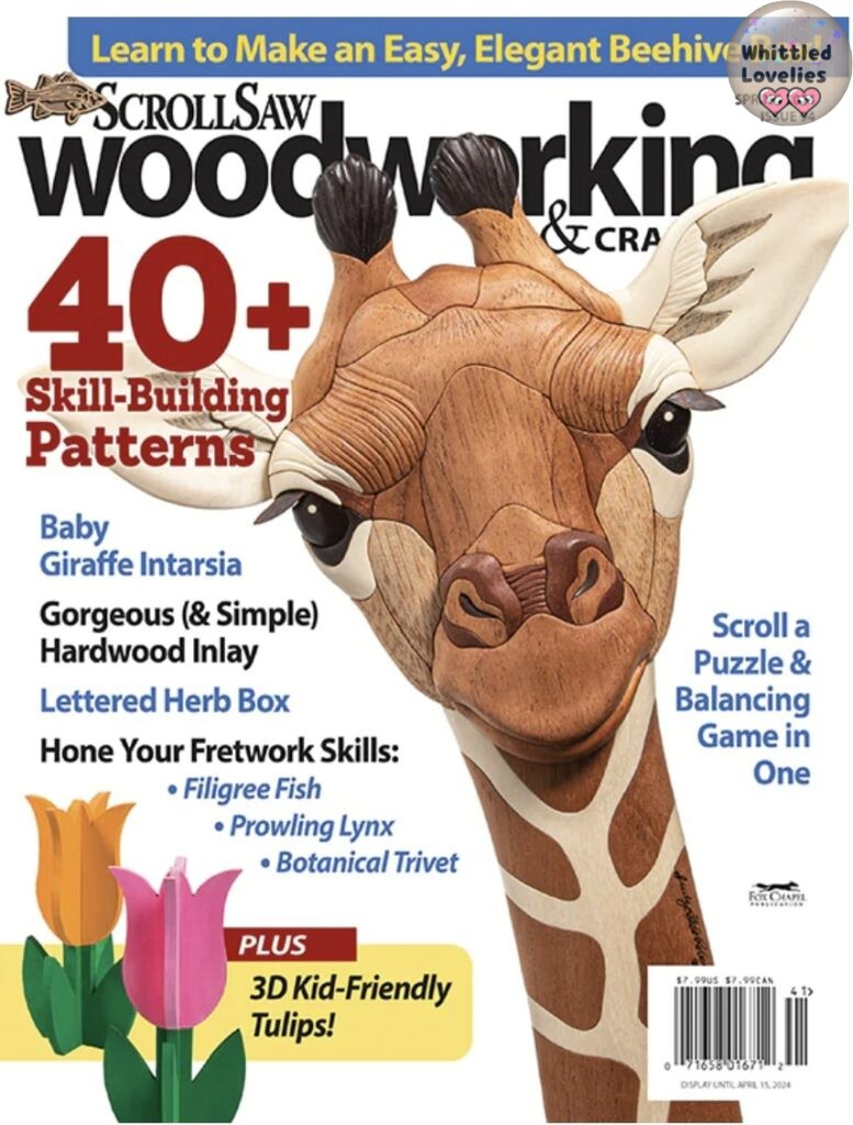 come intagliare il legno - copertina della rivista scrollsaw woodworking & craft
