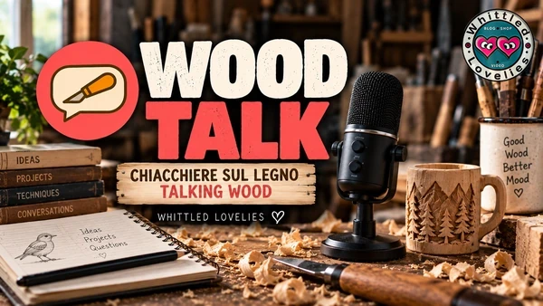 Whittled Lovelies Blog – Intaglio e mondo legno | Whittled Lovelies Copertina della playlist YouTube Wood Talk di Whittled Lovelies.